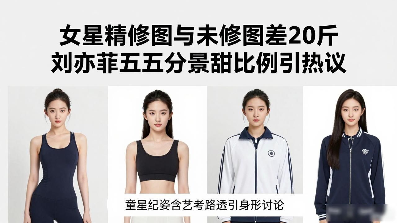 女星精修图与未修图差20斤 刘亦菲五五分景甜比例引热议